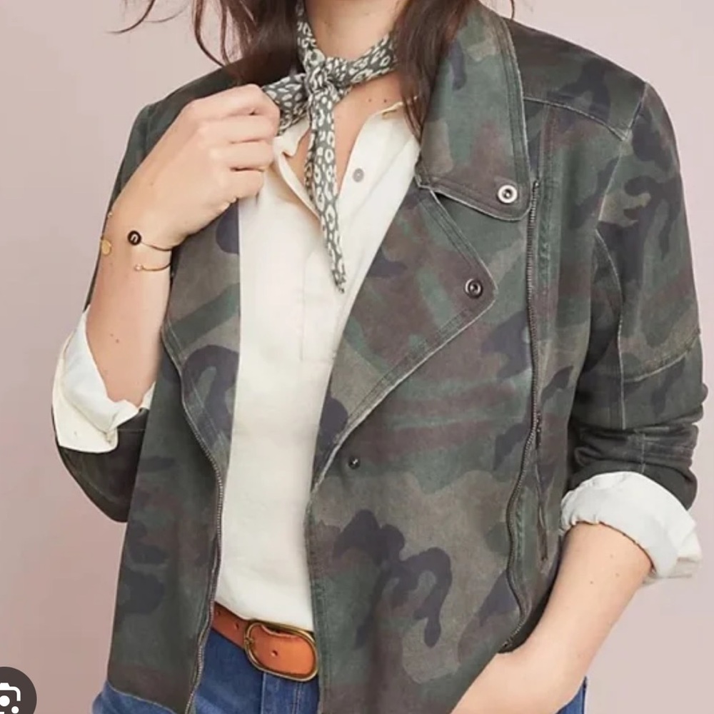 Women's Camouflage Moto Jacket